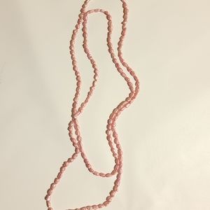 Vintage mini pink freshwater pearls necklace